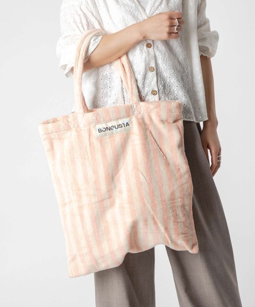 【新品未使用タグ付き】BONGUSTA ボングスタ パイル地トートバッグ BONGUSTA/ボングスタ NARAM TOTEBAG / パイル地トートバッグ