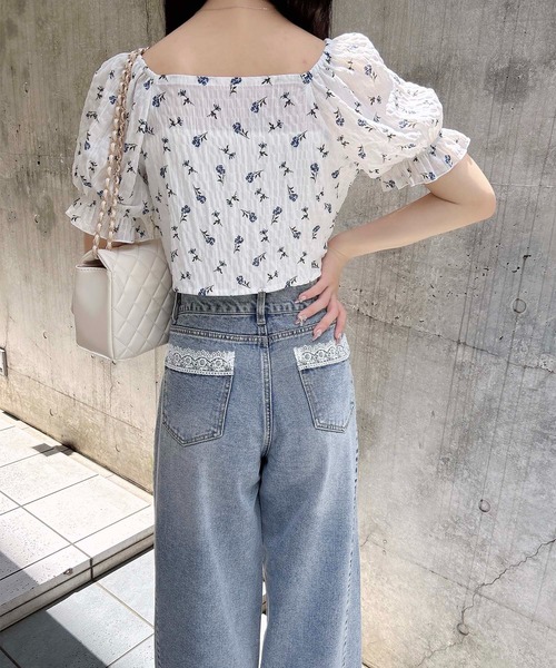 INGNI（イング）の「バックポケットレースワイドルーズデニム（デニムパンツ・レディース・ブルー系その他3/ブルー系その他・S/M）」の10枚目の写真