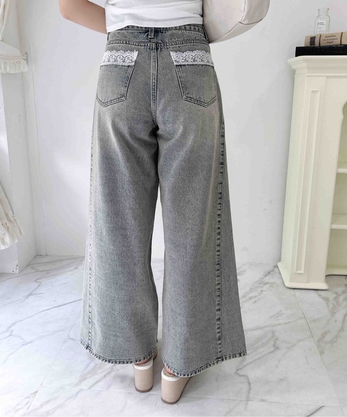 INGNI（イング）の「バックポケットレースワイドルーズデニム（デニムパンツ・レディース・ブルー系その他3/ブルー系その他・S/M）」の17枚目の写真