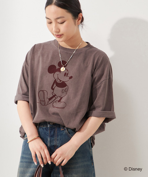 GOOD ROCK SPEED(グッドロックスピード)の「【GOOD ROCK SPEED / グッドロックスピード】MICKEY / T SHIRTS:Tシャツ(Tシャツ/カットソー・レディース・ブラック系その他/ブラウン・4)」の1枚目の写真