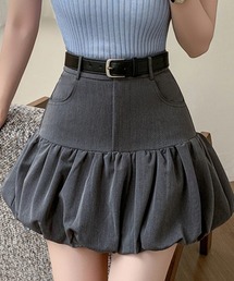 バルーンフリルミニスカート
