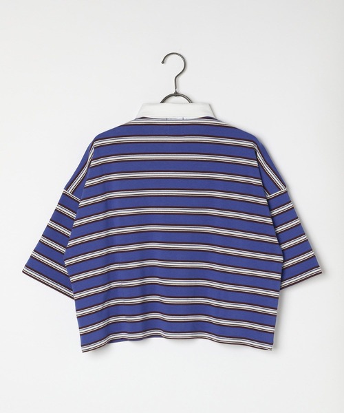 E'S ジョージズ　ボーダーロンT Mサイズ パープル GEORGE'S ジョージズ ボーダーロンT Mサイズ パープル トレーナー