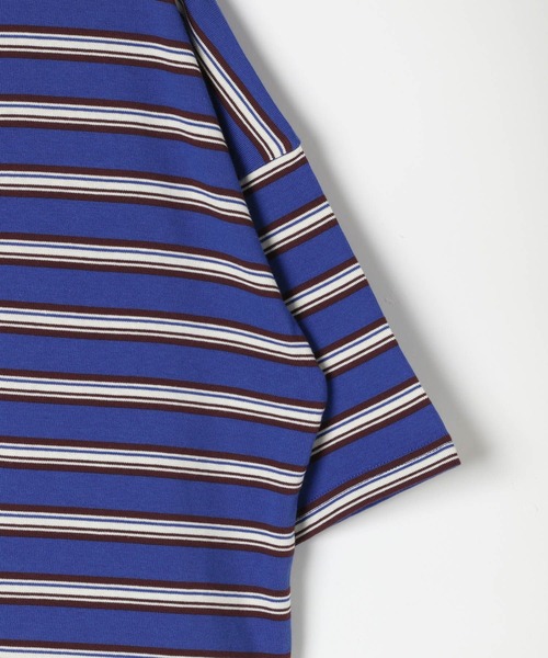 GEORGE'S(ジョージズ)の「ボーダーラガーシャツ(Tシャツ/カットソー・レディース・グリーン/オフホワイト/ブルー・MEDIUM/SMALL)」の7枚目の写真