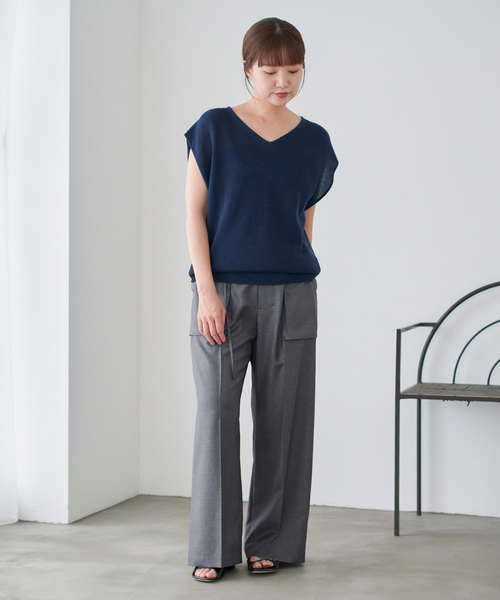 IENA パンツ サテンイージーパンツ（その他パンツ）｜IENA（イエナ）の