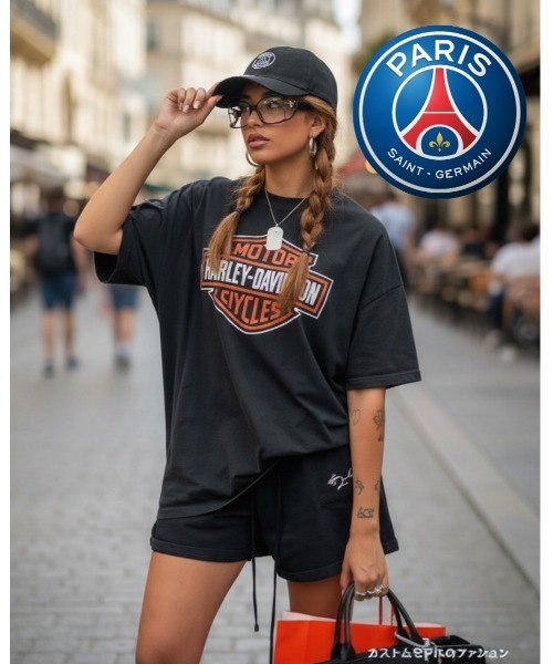 PARIS SAINT-GERMAIN(パリサンジェルマン)の「Paris Saint-Germain CAP(キャップ・レディース・ブラック/ホワイト・FREE)」の2枚目の写真