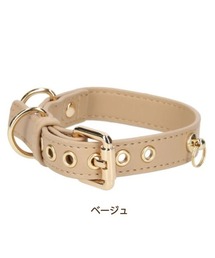 LOAR（ロア）の「LOAR/エコレザー首輪 チャームリング付き（リード/ハーネス/首輪）」
