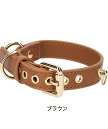 LOAR（ロア）の「LOAR/エコレザー首輪 チャームリング付き（リード/ハーネス/首輪）」