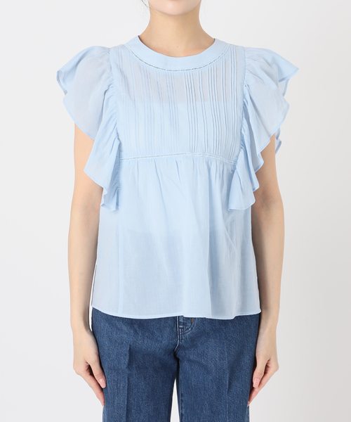 【夏SALE／E‐QUALITY／手洗い可】ピンタックブラウス 夏SALE／E‐QUALITY／手洗い可】ピンタックブラウス（シャツ