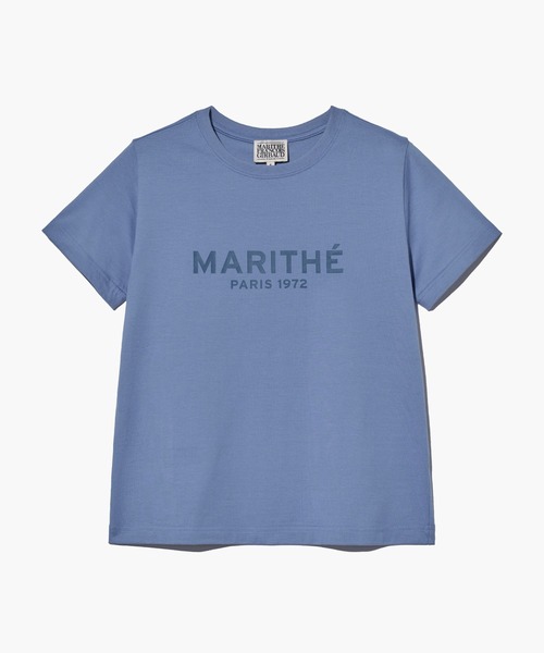 ★Marithe + Francois Girbaud★ W REGULAR LOGO TEE blue W REGULAR LOGO TEE(Tシャツ/カットソー)|MARITHE + FRANCOIS