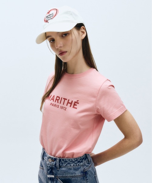 MARITHE + FRANCOIS GIRBAUD(マリテフランソワジルボー)の「W REGULAR LOGO TEE(Tシャツ/カットソー・レディース・ブルー/ピンク/ホワイト・SMALL/MEDIUM)」の10枚目の写真