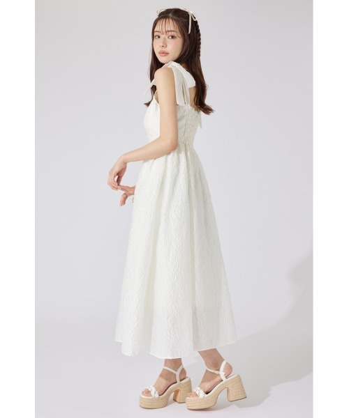 セール】【AKB48 千葉恵里さん着用】ショルダーリボンワンピース 夏服