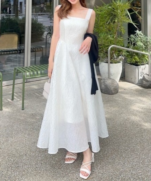 rienda【AKB48 千葉恵里さん着用】ショルダーリボンワンピース rienda | 【AKB48 千葉恵里さん着用】ショルダーリボン
