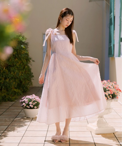 セール】【AKB48 千葉恵里さん着用】ショルダーリボンワンピース 夏服