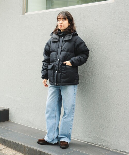 THE NORTH FACE(ザノースフェイス)の「THE NORTH FACE / キャンプシエラ ショート NDW92531(ダウンジャケット/コート・レディース・ブラック/ホワイト系その他5・LARGE/MEDIUM)」の8枚目の写真