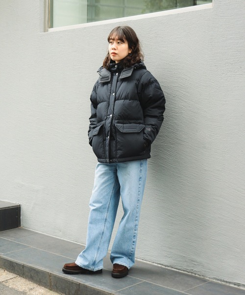 THE NORTH FACE(ザノースフェイス)の「THE NORTH FACE / キャンプシエラ ショート NDW92531(ダウンジャケット/コート・レディース・ブラック/ホワイト系その他5・LARGE/MEDIUM)」の4枚目の写真