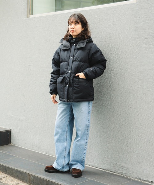 THE NORTH FACE(ザノースフェイス)の「THE NORTH FACE / キャンプシエラ ショート NDW92531(ダウンジャケット/コート・レディース・ブラック/ホワイト系その他5・LARGE/MEDIUM)」の5枚目の写真