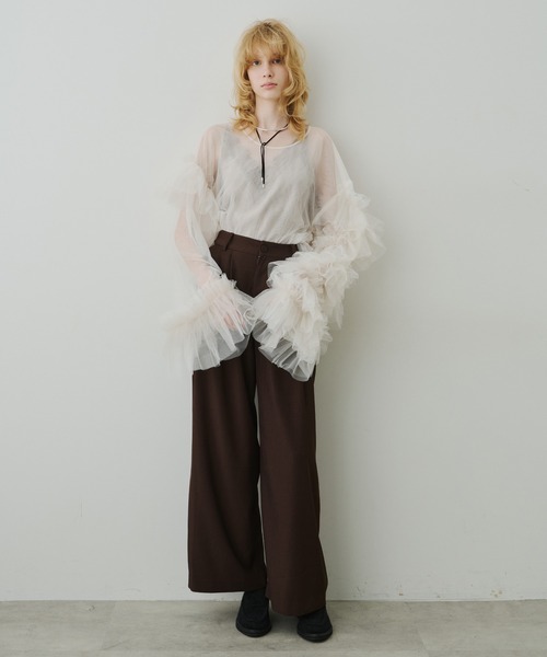 最終値下げ☆LA BELLE ETUDE ボリュームチュールギャザートップス 最終値下げ☆LA BELLE ETUDE ボリュームチュールギャザー