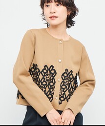カーディガン/ボレロ（イエロー/黄色系・刺繍）ファッション通販