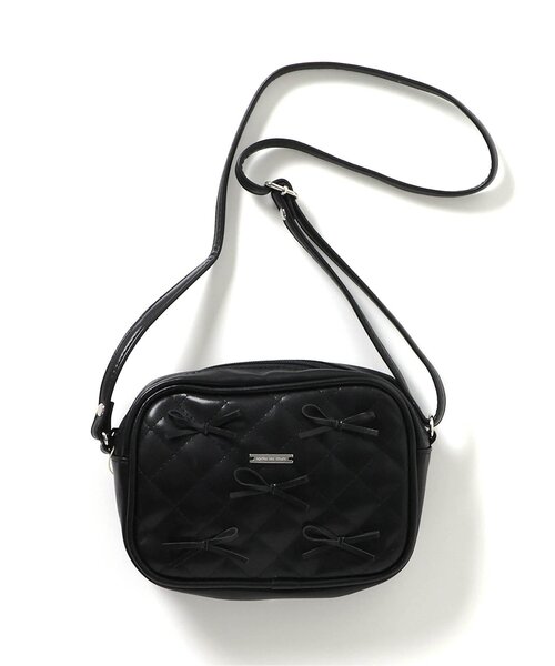 apres les cours（アプレレクール）の「キルティングリボンポシェット（ショルダーバッグ・キッズ・ブラック/アイボリー・FREE）」の10枚目の写真