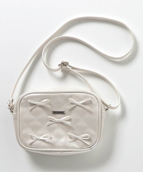 apres les cours（アプレレクール）の「キルティングリボンポシェット（ショルダーバッグ・キッズ・ブラック/アイボリー・FREE）」の11枚目の写真