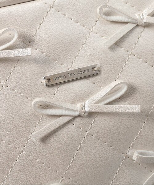 apres les cours（アプレレクール）の「キルティングリボンポシェット（ショルダーバッグ・キッズ・ブラック/アイボリー・FREE）」の14枚目の写真