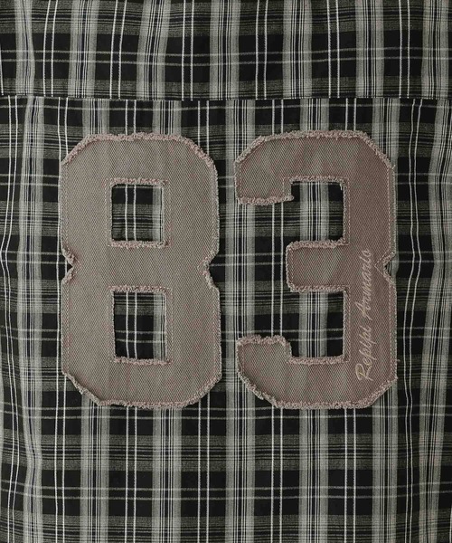 repipi armario(レピピ アルマリオ)の「BACKワッペンルーズチェックシャツ(シャツ/ブラウス・キッズ・ブラウン/ブラック・SMALL/MEDIUM/LARGE)」の11枚目の写真