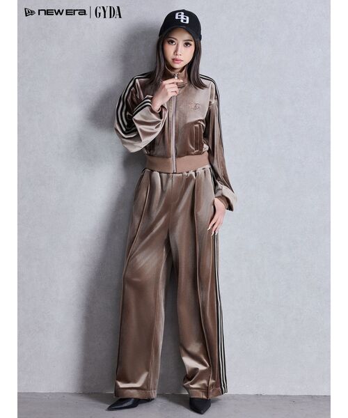 GYDA(ジェイダ)の「SymmetryGYDAベロアパンツ(その他パンツ・レディース・ブラック/ベージュ・FREE)」の4枚目の写真