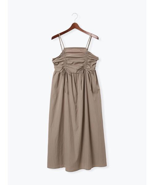 Te chichi TERRASSE（テチチテラス）の「ドロストキャミワンピース（ワンピース・レディース・モカ/カーキ/ブラック・F）」の9枚目の写真