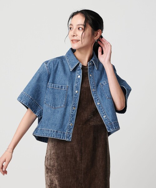 ブラウス シャツ 「別注」「NEEDBY heritage」ショートスリーブ シャツ レディース 別注】＜NEEDBY heritage＞ショートスリーブ シャツ