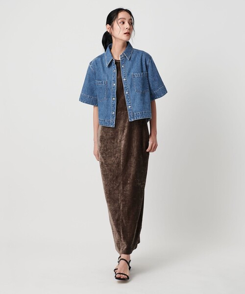 NEEDBY heritage（ニードバイヘリテージ）の「【別注】＜NEEDBY heritage＞ショートスリーブ シャツ（シャツ/ブラウス・レディース・コバルトブルー/ネイビー・FREE）」の5枚目の写真