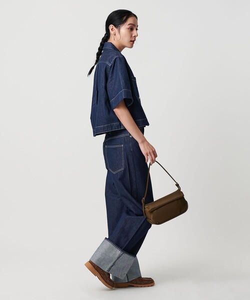 NEEDBY heritage（ニードバイヘリテージ）の「【別注】＜NEEDBY heritage＞ショートスリーブ シャツ（シャツ/ブラウス・レディース・コバルトブルー/ネイビー・FREE）」の9枚目の写真