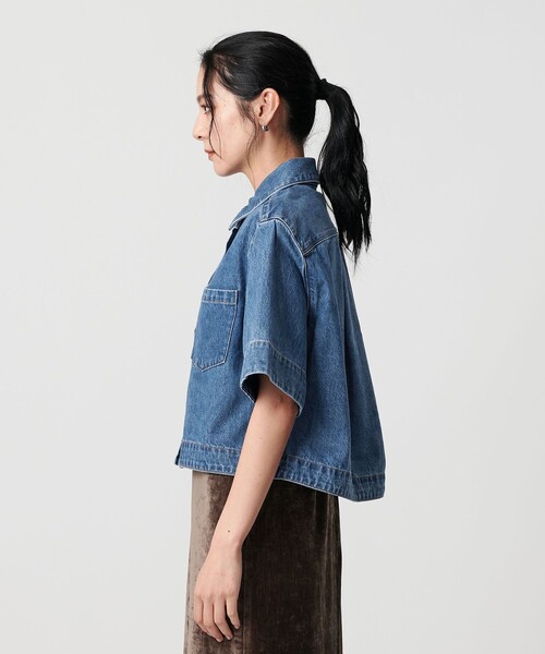 NEEDBY heritage（ニードバイヘリテージ）の「【別注】＜NEEDBY heritage＞ショートスリーブ シャツ（シャツ/ブラウス・レディース・コバルトブルー/ネイビー・FREE）」の11枚目の写真