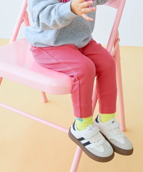 devirock（デビロック）の「【EN-JOY】どっちも前だから1人でお着替え カラフル 無地&総柄 リブパンツ（その他パンツ・キッズ・グリーン系2/ブルー系2/ブルー系1/ベージュ系2/ベージュ系1/グリーン系1/ベージュ系3/ベージュ系4/ピンク系1/パープル系1/パープル系2/ピンク系2/オレンジ系1/ブラック系1/グレー系2/グレー系3/グレー系1・80ｃｍ/90cm/110cm/100cm/120cm/130cm）」の16枚目の写真