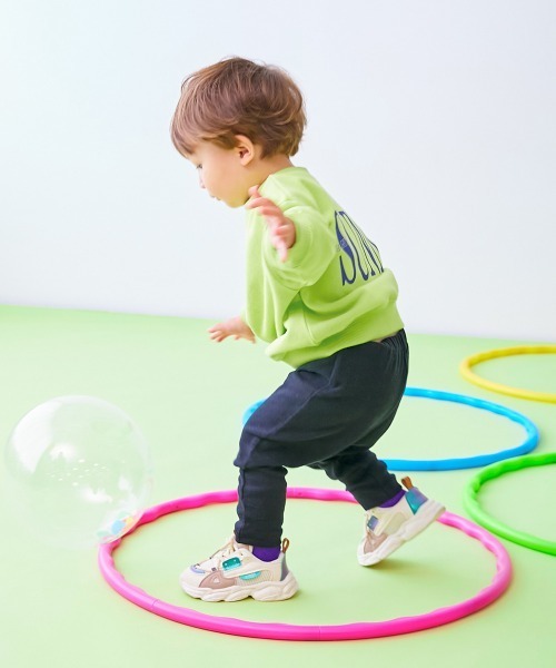 devirock（デビロック）の「【EN-JOY】どっちも前だから1人でお着替え カラフル 無地&総柄 リブパンツ（その他パンツ・キッズ・グリーン系2/ブルー系2/ブルー系1/ベージュ系2/ベージュ系1/グリーン系1/ベージュ系3/ベージュ系4/ピンク系1/パープル系1/パープル系2/ピンク系2/オレンジ系1/ブラック系1/グレー系2/グレー系3/グレー系1・80ｃｍ/90cm/110cm/100cm/120cm/130cm）」の18枚目の写真