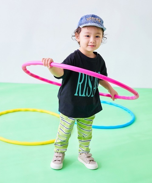 devirock（デビロック）の「【EN-JOY】どっちも前だから1人でお着替え カラフル 無地&総柄 リブパンツ（その他パンツ・キッズ・グリーン系2/ブルー系2/ブルー系1/ベージュ系2/ベージュ系1/グリーン系1/ベージュ系3/ベージュ系4/ピンク系1/パープル系1/パープル系2/ピンク系2/オレンジ系1/ブラック系1/グレー系2/グレー系3/グレー系1・80ｃｍ/90cm/110cm/100cm/120cm/130cm）」の22枚目の写真