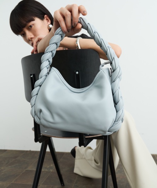 バック３点　専用とさせて頂きます 三つ編みレザー2WAYバッグ（ショルダーバッグ）｜DFFUR