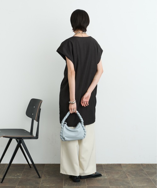 手編みバッグ(ｖ) 三つ編みレザー2WAYバッグ（ショルダーバッグ）｜DFFUR
