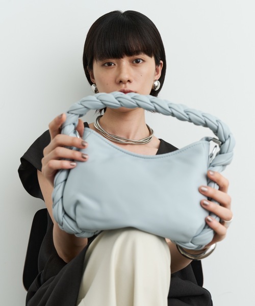 三つ編みレザー2WAYバッグ（ショルダーバッグ）｜DFFUR