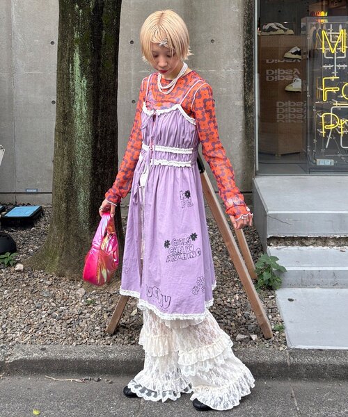 貴重　ハローフーラ　ちゅうぶらんこ HELLO.SANFRANCISCO/ハローサンフランシスコ】ロゴ刺繍ラガー