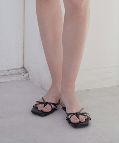 SEA DRESS（シードレス）の「クロスデザイントングサンダル（サンダル・レディース・ピンク/シルバー/アイボリー/ブラック・LL/L/M/S）」の13枚目の写真