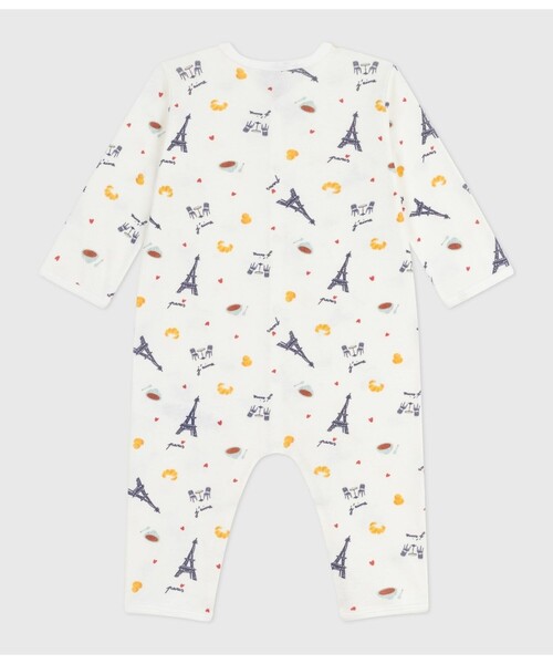 PETIT BATEAU(プチバトー)の「足なしロンパース(ロンパース・キッズ・ホワイト系その他・3MONTH/6MONTH/12MONTH)」の2枚目の写真