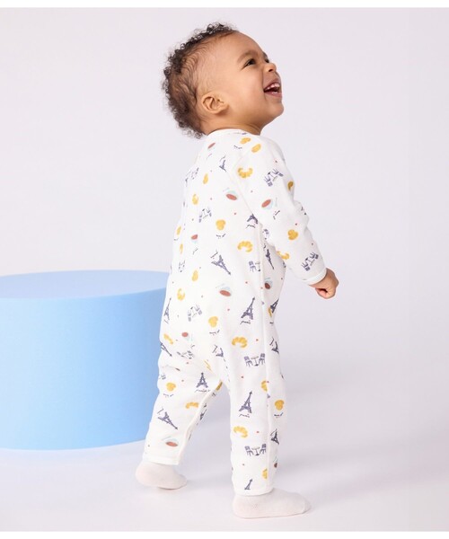 PETIT BATEAU(プチバトー)の「足なしロンパース(ロンパース・キッズ・ホワイト系その他・3MONTH/6MONTH/12MONTH)」の4枚目の写真