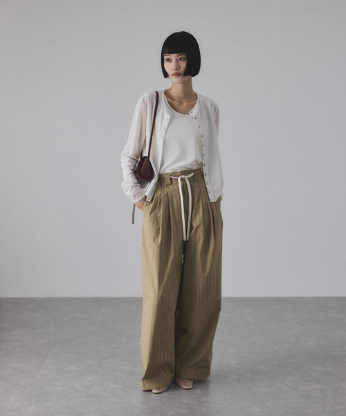 ADAM ET ROPE'（アダムエロペ）の「シャツスラックス（スラックス・レディース・サックスブルー/ベージュ系その他・38/36）」の17枚目の写真