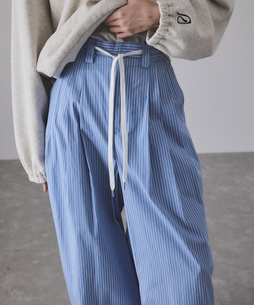 ADAM ET ROPE'（アダムエロペ）の「シャツスラックス（スラックス・レディース・サックスブルー/ベージュ系その他・38/36）」の19枚目の写真