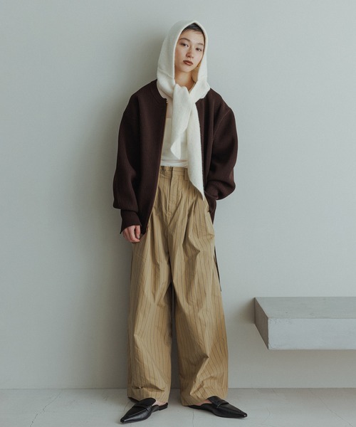 ADAM ET ROPE'（アダムエロペ）の「シャツスラックス（スラックス・レディース・サックスブルー/ベージュ系その他・38/36）」の15枚目の写真