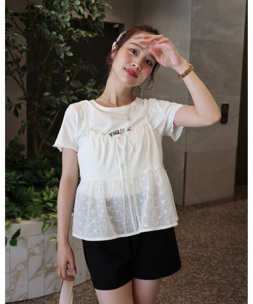 JUMELLE（ジュメロ）の「ドッキングカットビスチェ（キャミソール・レディース・ホワイト・FREE）」の15枚目の写真