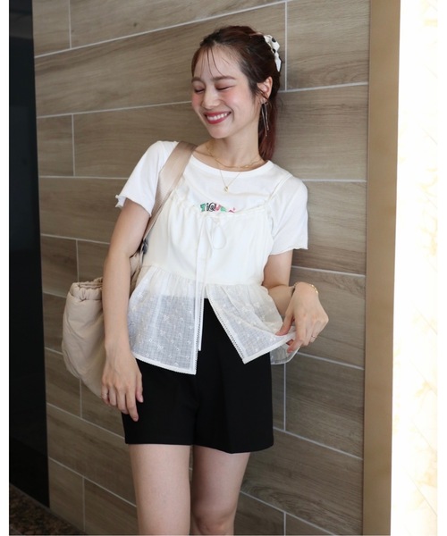 JUMELLE（ジュメロ）の「ドッキングカットビスチェ（キャミソール・レディース・ホワイト・FREE）」の16枚目の写真