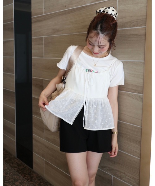 JUMELLE（ジュメロ）の「ドッキングカットビスチェ（キャミソール・レディース・ホワイト・FREE）」の5枚目の写真