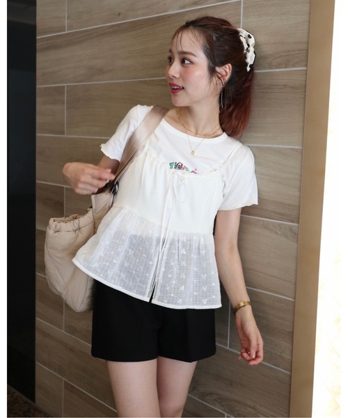 JUMELLE（ジュメロ）の「ドッキングカットビスチェ（キャミソール・レディース・ホワイト・FREE）」の17枚目の写真