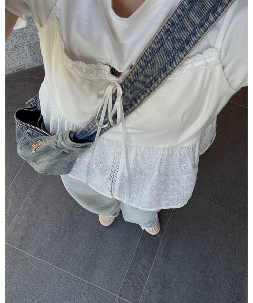 JUMELLE（ジュメロ）の「ドッキングカットビスチェ（キャミソール・レディース・ホワイト・FREE）」の8枚目の写真